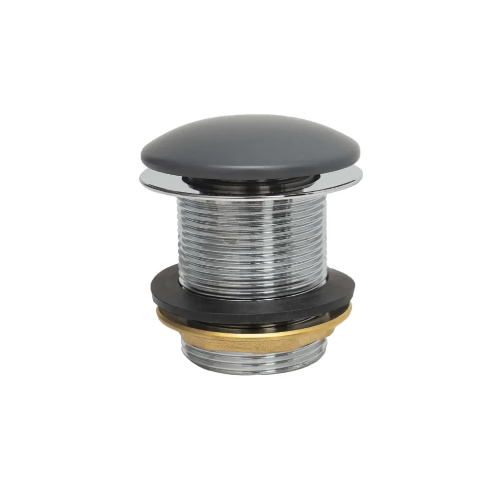 Bc Designs Push Down Bath Waste 60mm (unslotted) Gunmetal product image - Image 1