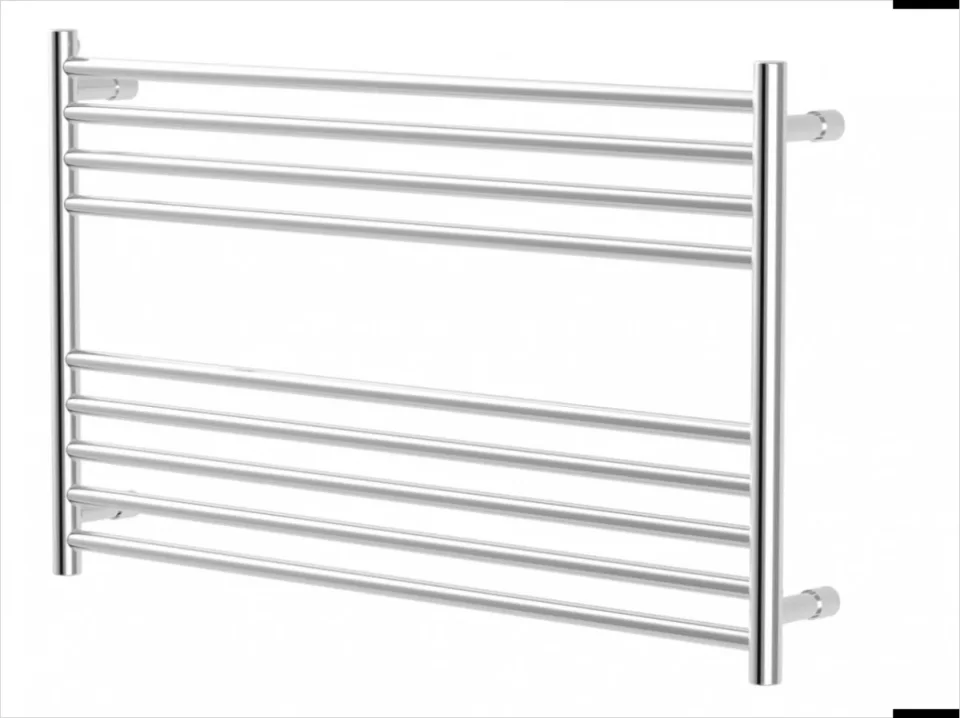 Vogue Pearl Towel Radiator Dual Energy - Polished Stainless Steel 600X750 product image - Image 1