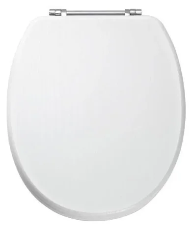 Eastbrook Sherwood Seat With Chrome Hinges White