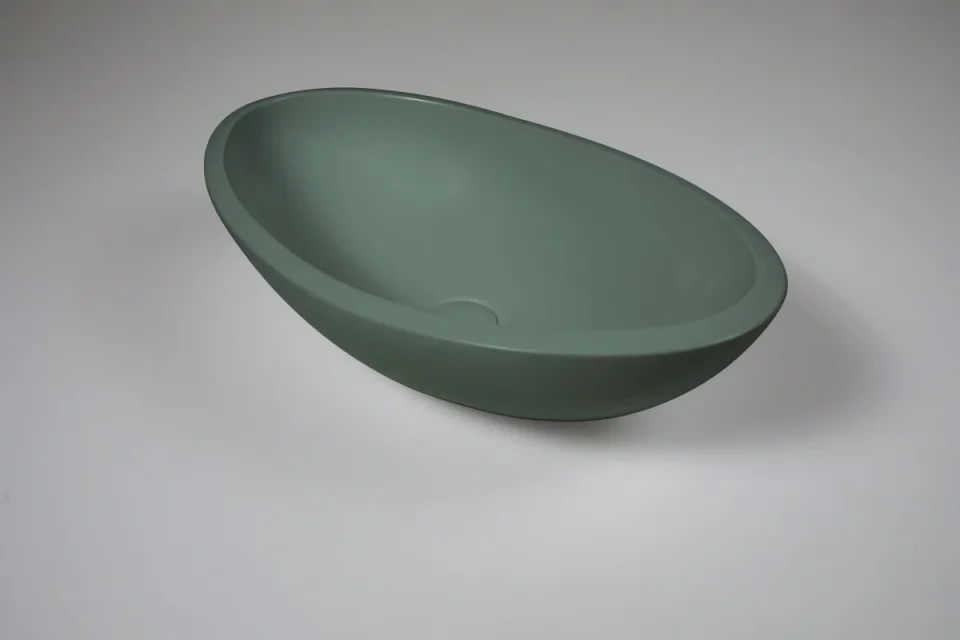 Bc Designs Kurv Basin 615 X 360 Khaki Green product image - Image 1