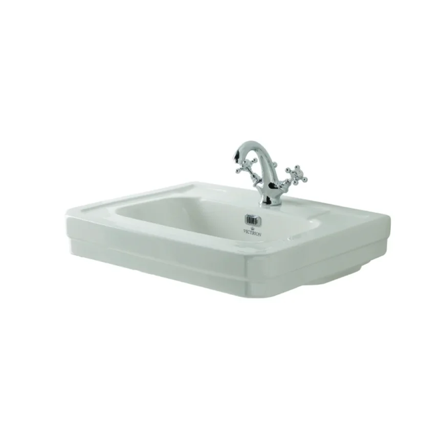 Bc Designs Victrion 640mm Basin 1th White detail view - Image 2