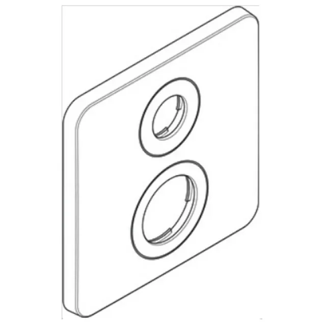 Hg Escutcheon Axor Citterio M Thermostat Chrome product image - Image 1