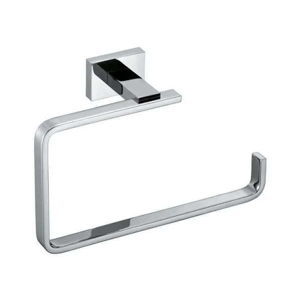 Vado Level Towel Ring Wall Mounted Chrome product image - Image 1