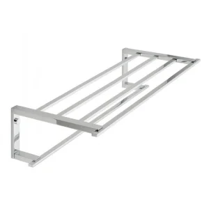 Vado Level Towel Shelf With Towel Rail 550mm (22") Chrome