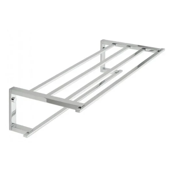 Vado Level Towel Shelf With Towel Rail 550mm (22") Chrome product image - Image 1
