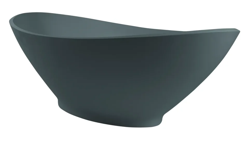 Bc Designs Kurv Bath 1890 X 900 (no Waste) Industrial Grey product image - Image 1