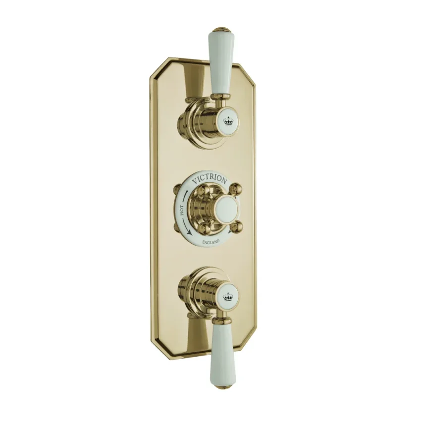 Bc Designs Victrion Triple 2-way Concealed Valve Gold product image - Image 1