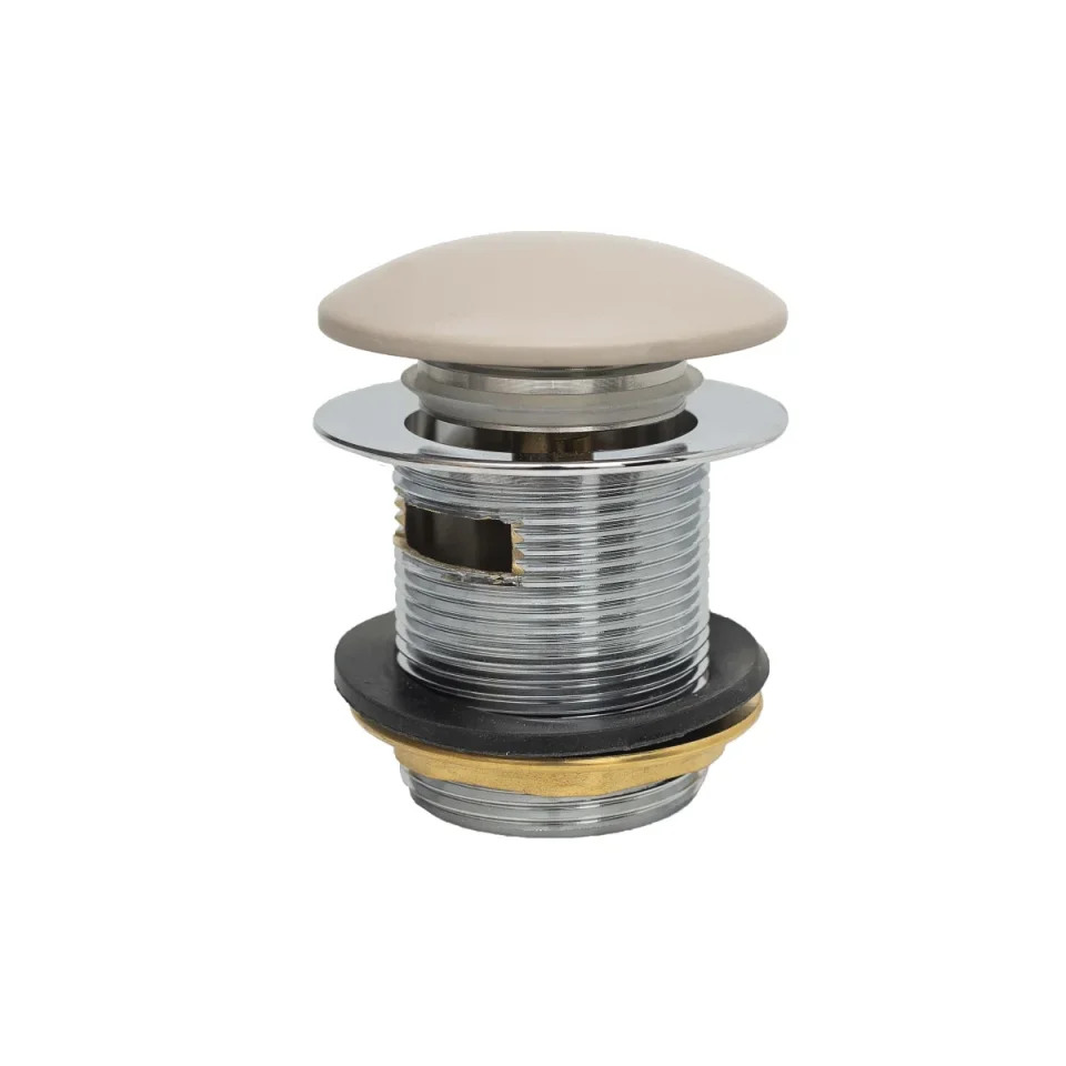 Bc Designs Push Down Bath Waste 70mm (slotted) Light Fawn product image - Image 1