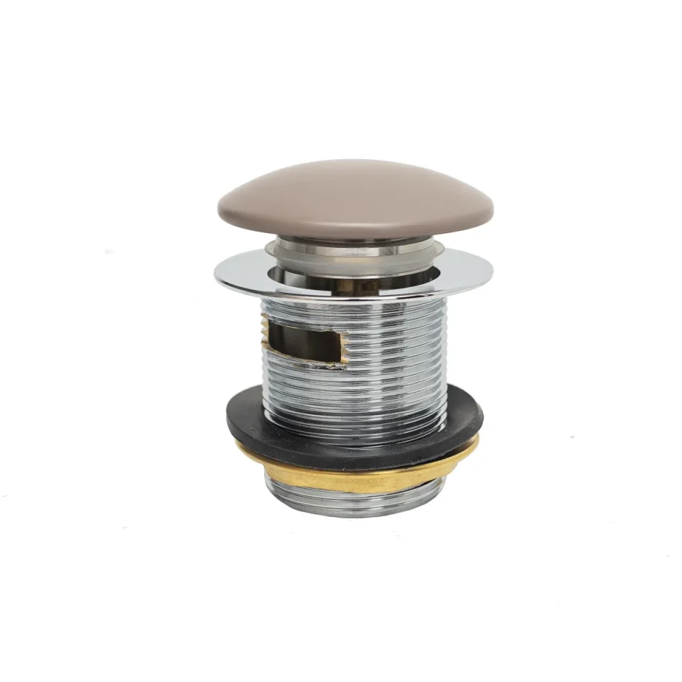 Bc Designs Push Down Bath Waste 70mm (slotted) Mushroom product image - Image 1