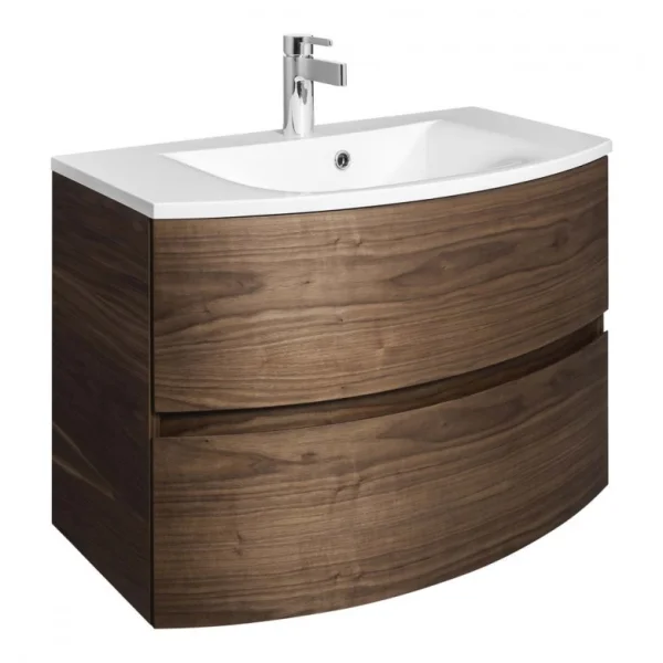 Crosswater Svelte Basin Unit 800 American Walnut