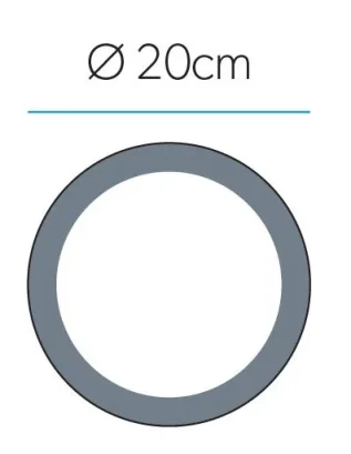 Hib Libra Magnifying Mirror 20cm technical drawing - Image 2