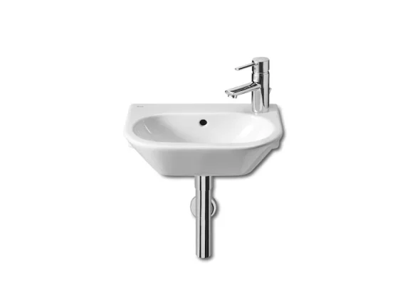 Roca Nexo Wall Hung Cloakroom Basin 405 X 275mm - 1 Right-hand Taphole product image - Image 1