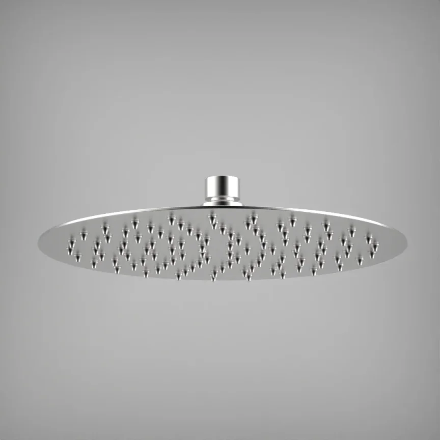 Ava Round 250mm Shower Head - Brushed Stainless Steel product image - Image 1