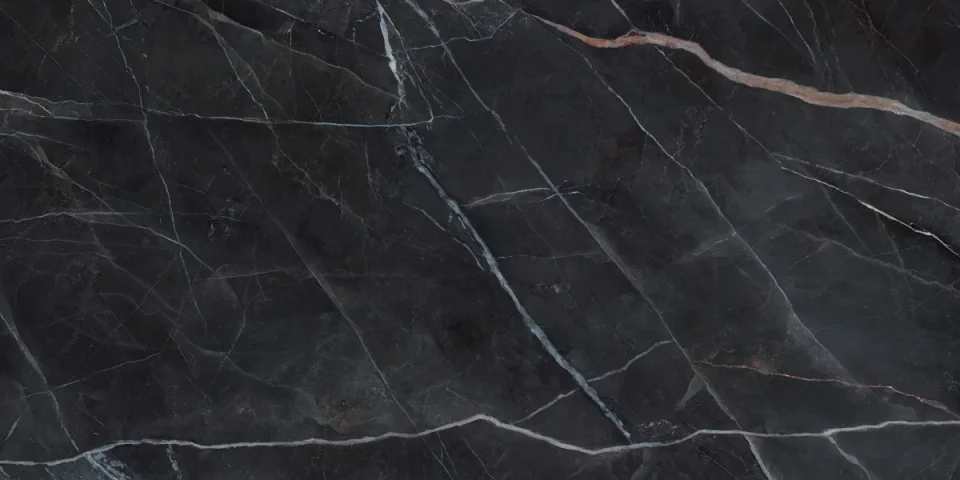 European Tiles Charmo Calacatta Black 120 X 60cm Polished Wall & Floor Tile detail view - Image 4