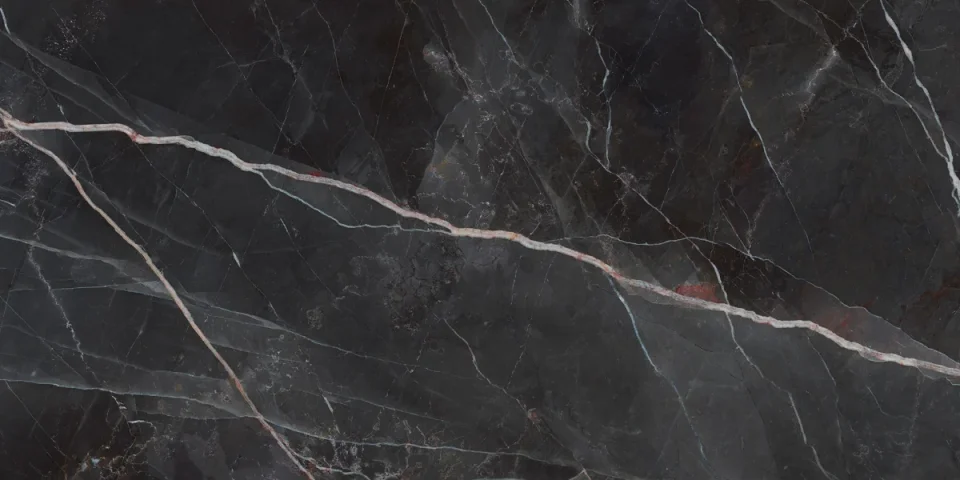 European Tiles Charmo Calacatta Black 120 X 60cm Polished Wall & Floor Tile detail view - Image 6