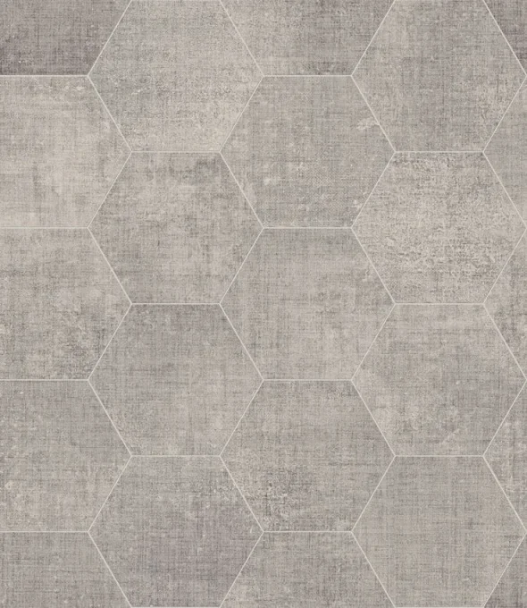 European Tiles Hextile Silver Hexagon Porcelain Rectified Tile detail view - Image 2