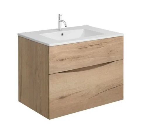 Crosswater Glide Ii 2 Drawer Basin Unit 700 Windsor Oak product image - Image 1