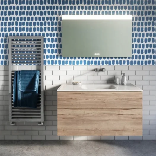 Crosswater Glide Ii 2 Drawer Basin Unit 700 Windsor Oak detail view - Image 3