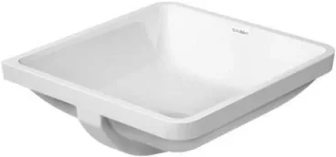Duravit Vanity Basin 43cm Starck 3, White Undercounter Model W/o Tap Platform