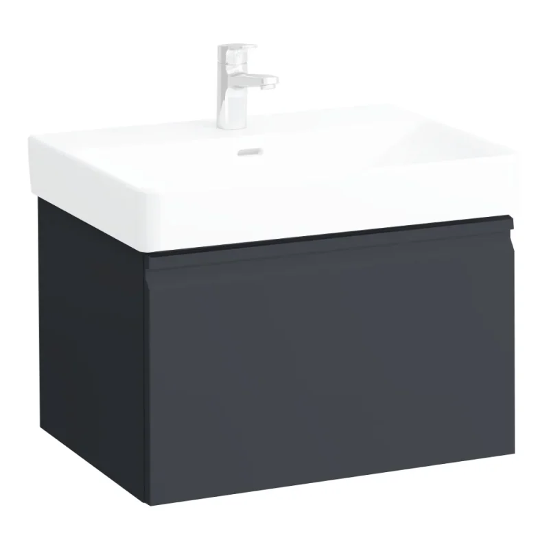 Laufen Pro S Vanity Unit 615x450x390mm 1 Drawer For 810964 - Graphite product image - Image 1