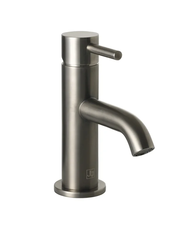 Just Taps Vos Single Lever Mini Basin Mixer Brushed Black product image - Image 1