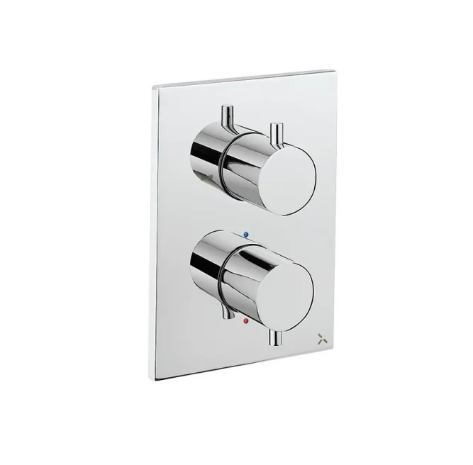 Crosswater Crossbox Mpro 2 Outlet Trim & Levers Chrome product image - Image 1