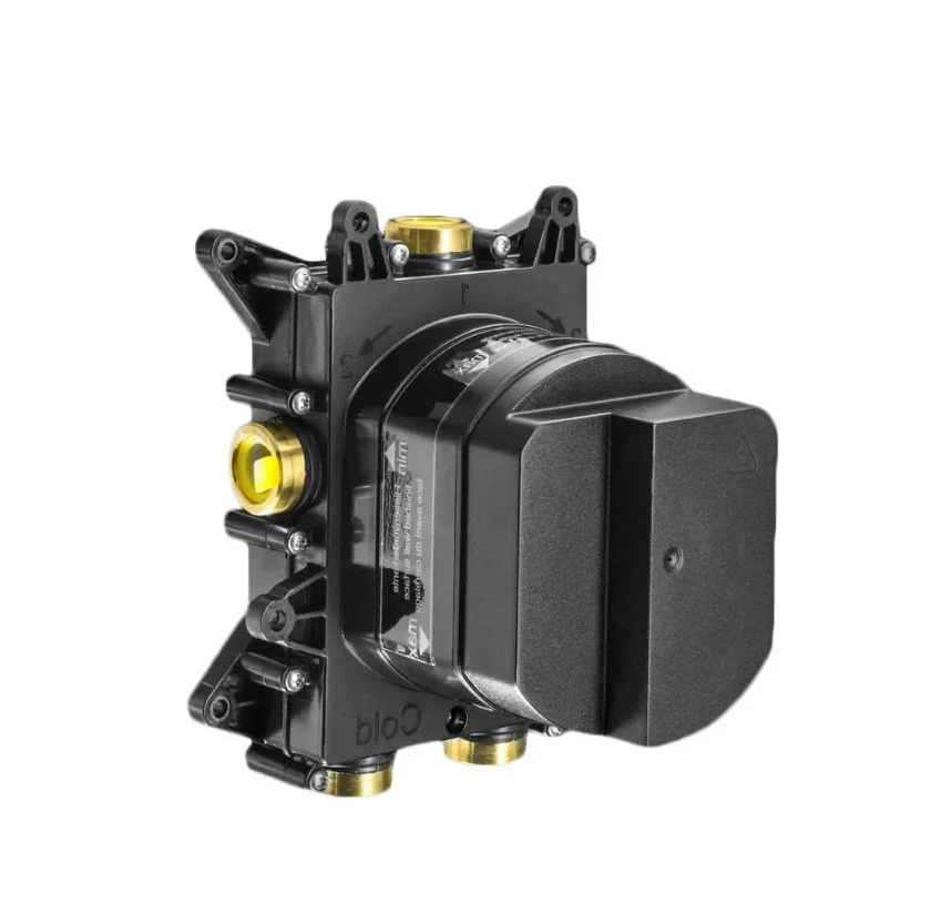 Crosswater Crossbox Mpro 2 Outlet Trim & Levers Chrome detail view - Image 2