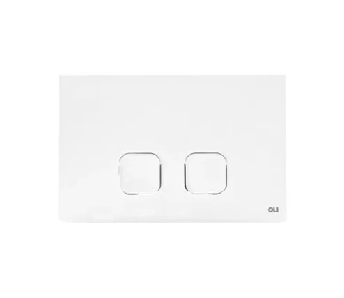 Oli Plain Dual Control Plate White Mechanical TD product image - Image 1
