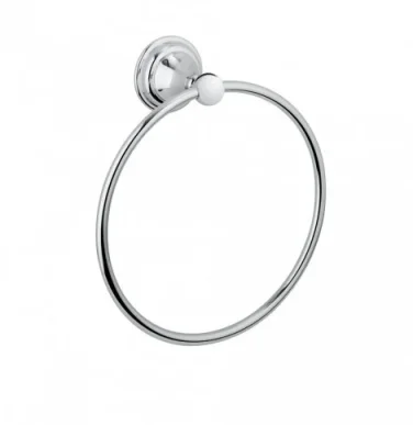 Crosswater Belgravia Towel Ring Chrome detail view - Image 2