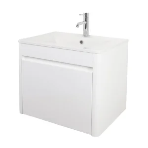 Faeber Geneva 600mm White Basin Unit Gloss
