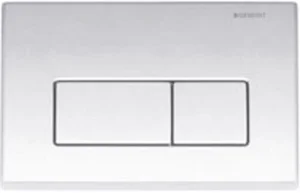 Geberit Kappa21 Round Flush Plate For Dual Flush - Gloss Chrome With Matt Chrome Detail