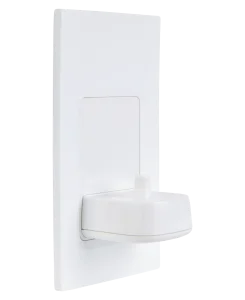 Proofvision In-wall Single Electric Toothbrush Charger - White With White Faceplate