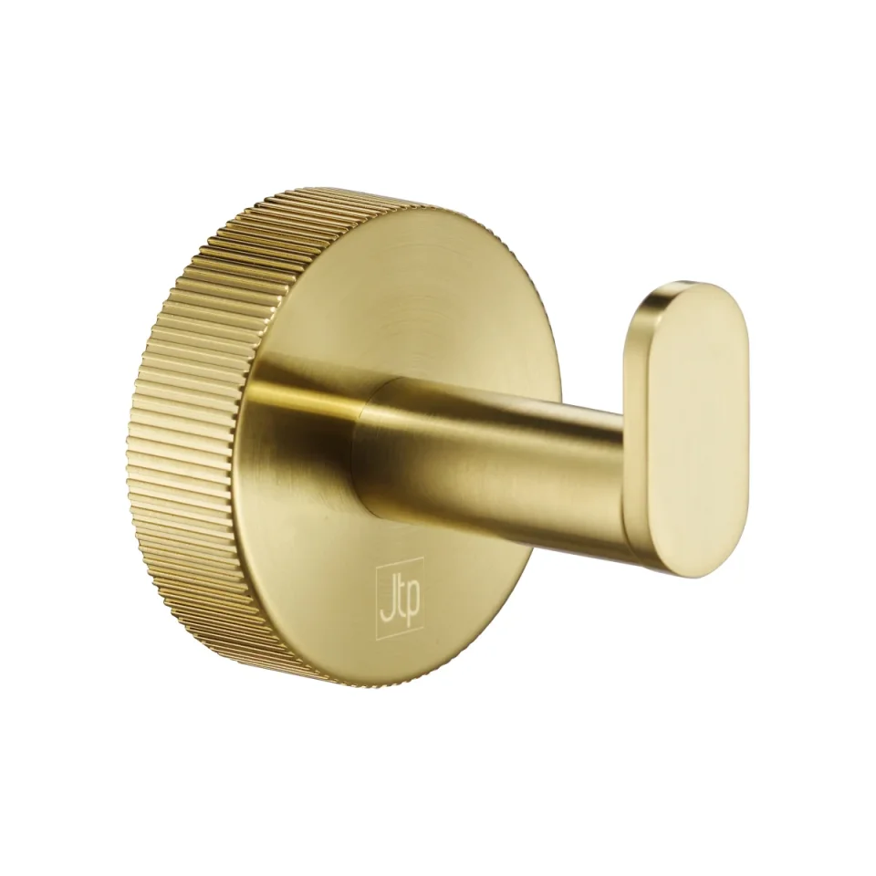 Just Taps Evo Robe Hook Brushed Brass product image - Image 1