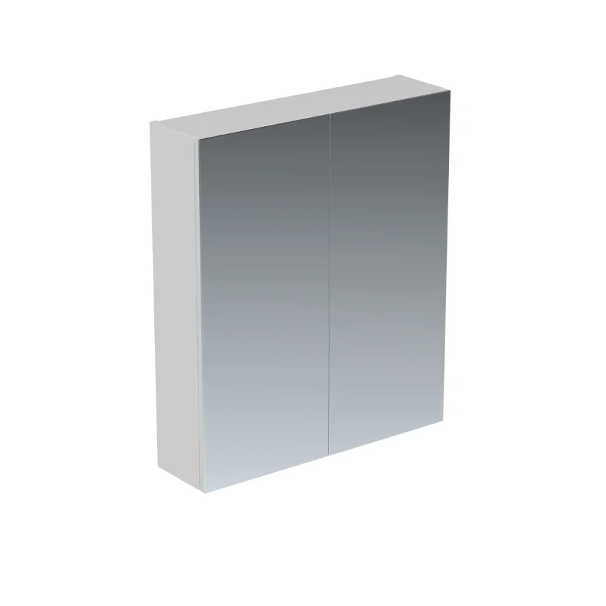 Saneux Austen 60cm 2 Door Mirror Cabinet - Matte White product image - Image 1