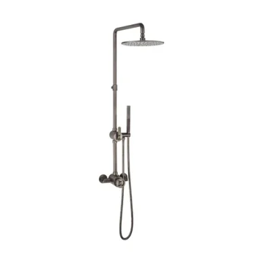 Crosswater Union Exposed Shower Brushed Black Chrome