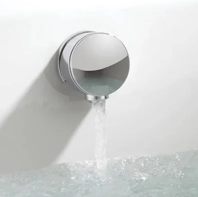 Crosswater Bath Click Clack Waste & Filler Chrome detail view - Image 2