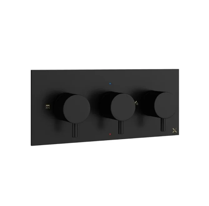 Crosswater Mpro 3 Handle Trimset (must Be Paired With Wlbp2001r+) Matt Black product image - Image 1