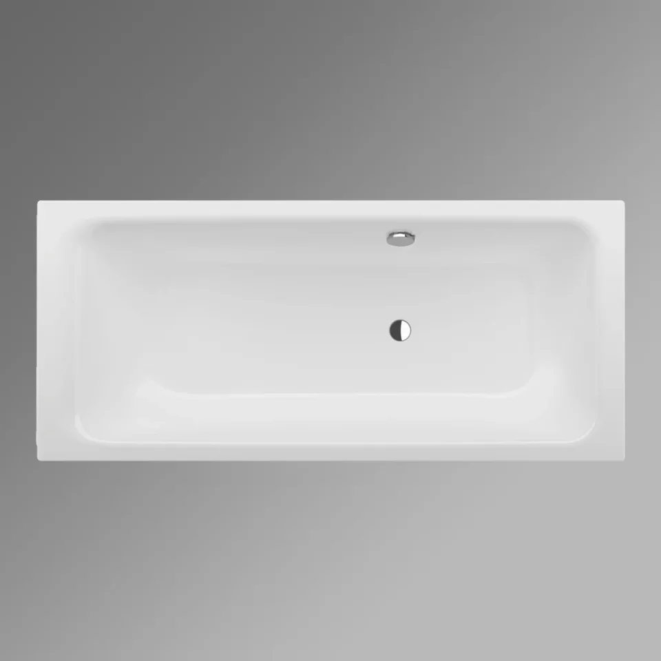 Bette Select With Side Overflow1800 800mm Foot End Rightoverflow Rear White product image - Image 1