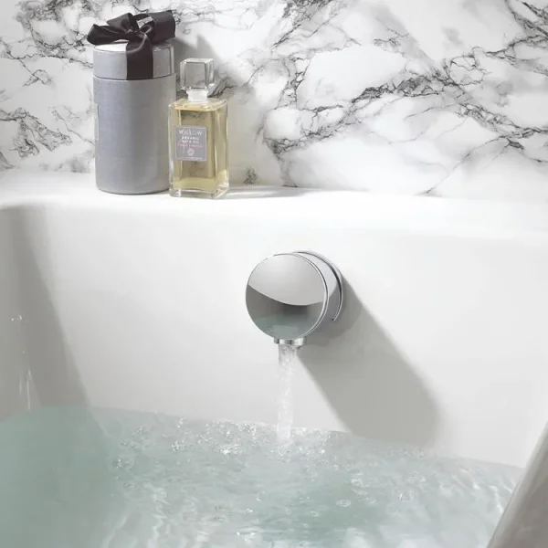 Crosswater Bath Extended Click Clack Waste With Filler 100cm Chrome detail view - Image 4