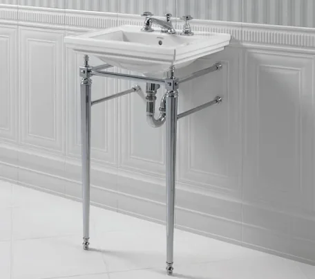 Imperial Ast Deco Cloak Stand Chrome detail view - Image 3