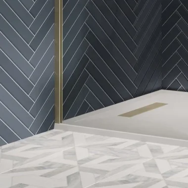 Crosswater Gallery Wall Profile Brushed Brass product image - Image 1