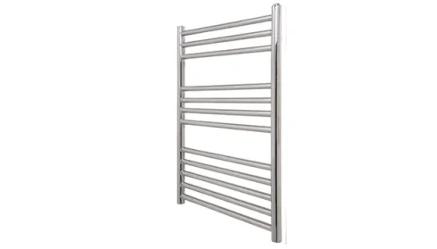 Vogue Chube Towel Radiator Electric Only - Polished Stainless Steel 800X500 detail view - Image 2