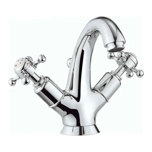 Crosswater Belgravia Crosshead High Neck Mono Basin With Waste Deck Mounted Chrome