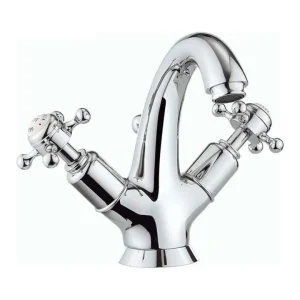 Crosswater Belgravia Crosshead High Neck Mono Basin With Waste Deck Mounted Chrome
