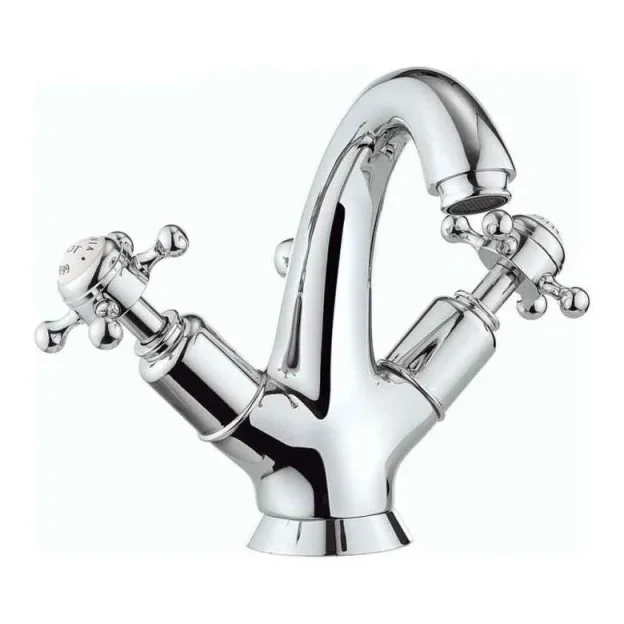 Crosswater Belgravia Crosshead High Neck Mono Basin With Waste Deck Mounted Chrome product image - Image 1