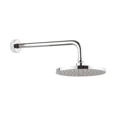 Crosswater Fusion Fixed Head 200mm & Wall Arm Round Chrome