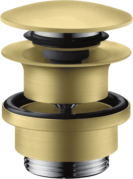 Axor Waste Set 11/4" Push-open For Basin And Bidet Mixers Brushed Brass