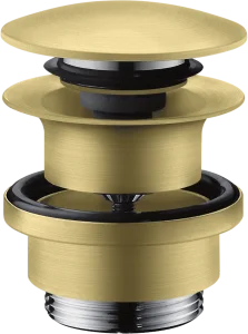 Axor Waste Set 11/4" Push-open For Basin And Bidet Mixers Brushed Brass