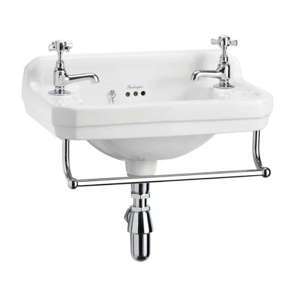 Burlington 51cm Cloakroom Towel Rail Chrome