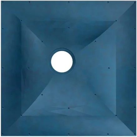 Eastbrook Biava Floor Former 1000mm X 1000mm (vinyl) - Blue